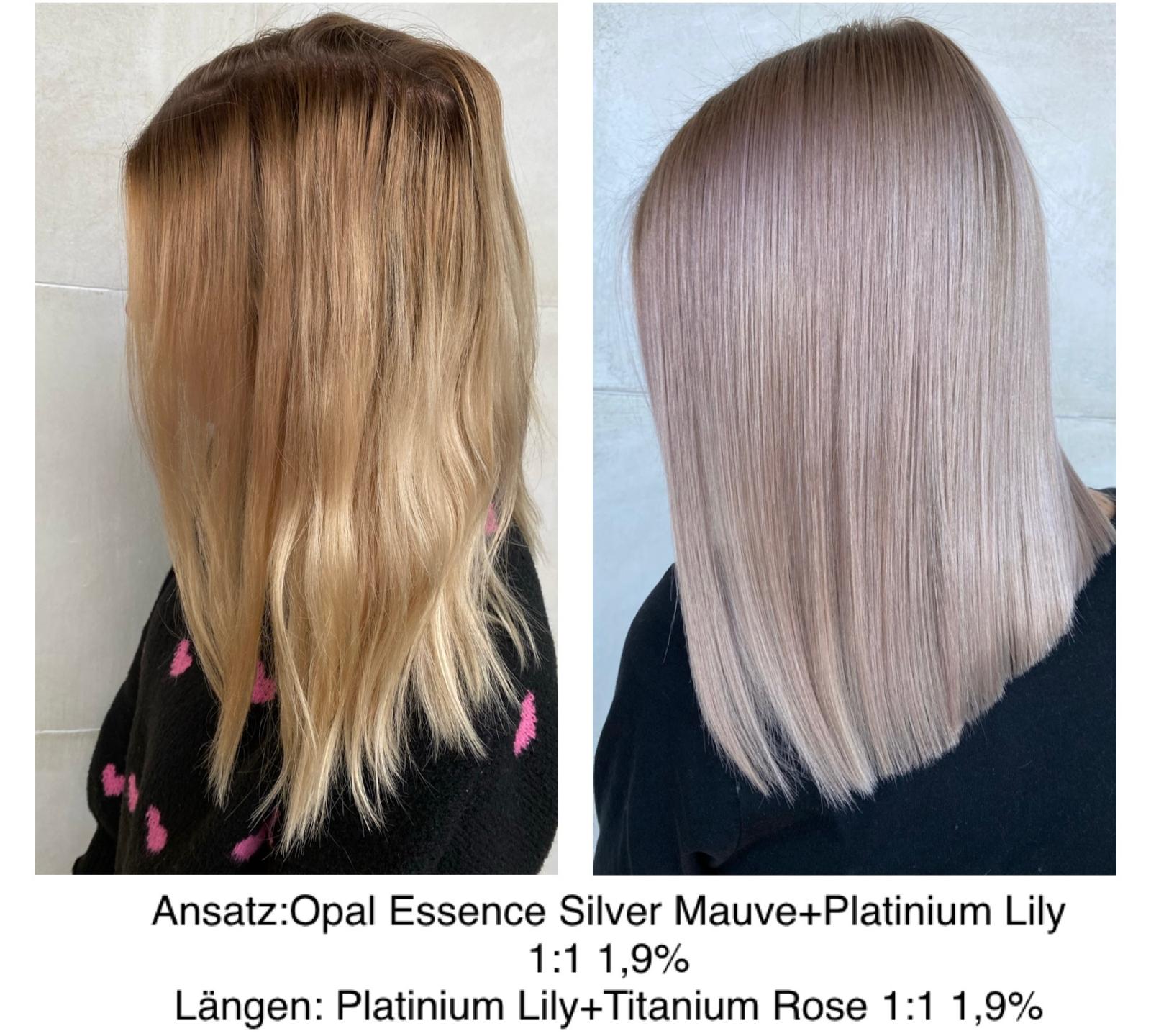 Haarfarbe Ergebnis – Opal Essence Silver Mauve